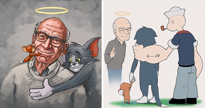 Rozlúčkové ilustrácie s tvorcom Pepka námorníka alebo Tom & Jerry img