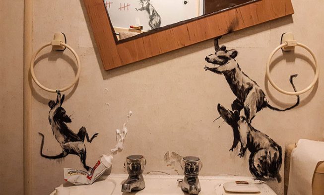 Vedeli ste že aj pouličný umelec Banksy môže pracovať z domu? img